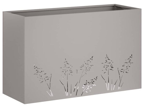 VidaXL Kerti cserép 2 db Rozsdás 80 x 20 x 49 cm Időjárásálló Acél