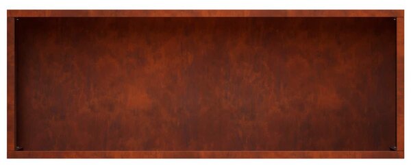 VidaXL Kerti cserép 2 db Rozsdás 80 x 20 x 49 cm Időjárásálló Acél