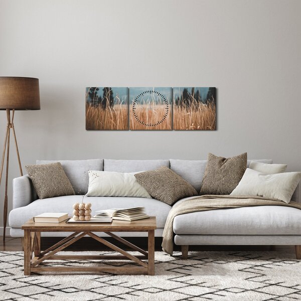 Kép - réti növényzet részlete (órával) (90x30 cm)