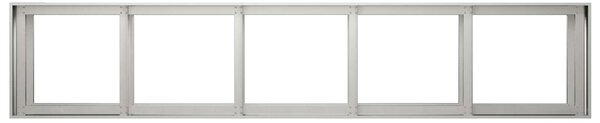 VidaXL Kerti cserép Ezüst 200 x 40 x 60 cm Rozsdamentes Acél