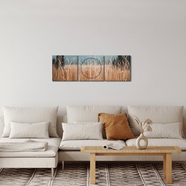 Kép - réti növényzet részlete (órával) (90x30 cm)