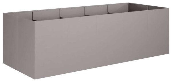 VidaXL Kerti cserép Rozsdás 200 x 80 x 60 cm Időjárásálló Acél