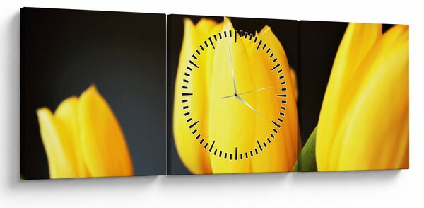 Tulipán képe (órával) (90x30 cm)