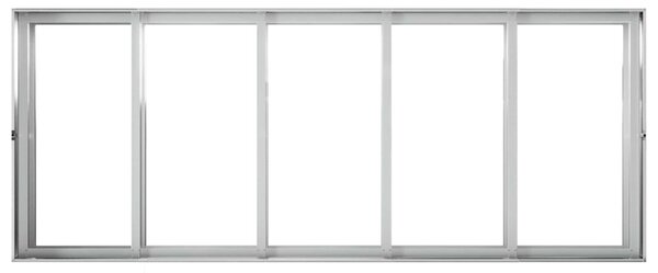 VidaXL Kerti cserép Ezüst 200 x 80 x 60 cm Horganyzott Acél
