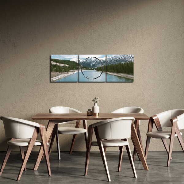 Hegyi tájkép (órával) (90x30 cm)