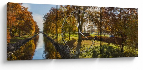 Vízi csatorna képe (órával) (90x30 cm)