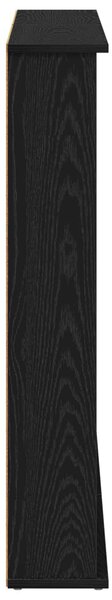 VidaXL CD szekrény 2 db Fekete Tölgy 60 x 17 x 92 cm Szerelt Fa