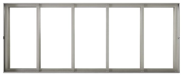 VidaXL Kerti cserép Ezüst 200 x 80 x 60 cm Rozsdamentes Acél