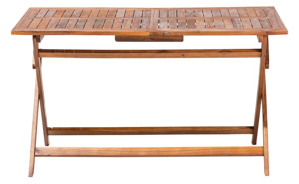Kerti asztal CENTO 140 cm 75 cm Akácfa Barna