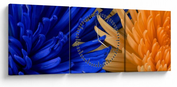 Részletes virágkép (órával) (90x30 cm)