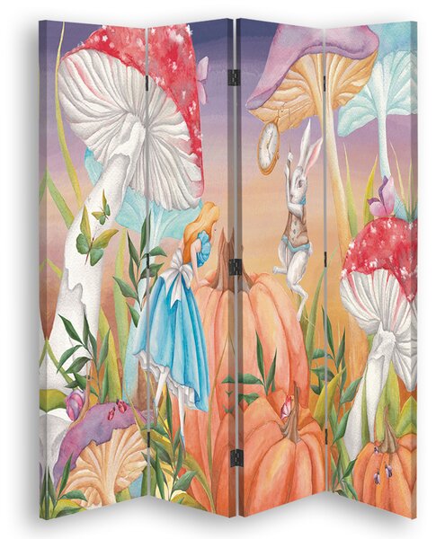 Gario Paraván Kis Alice Csodaországban reggel Méretek: 145 x 170 cm, Kivitelezés: Klasszikus paraván
