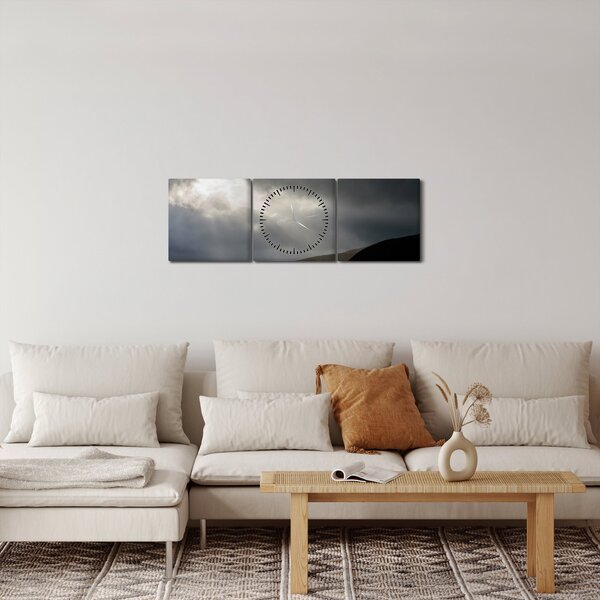 A közeledő vihar képe (órával) (90x30 cm)