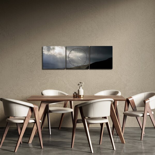 A közeledő vihar képe (órával) (90x30 cm)