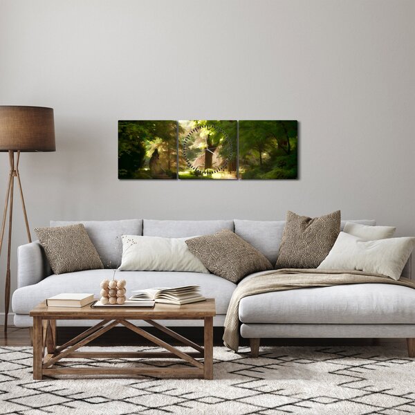 Park képe (órával) (90x30 cm)