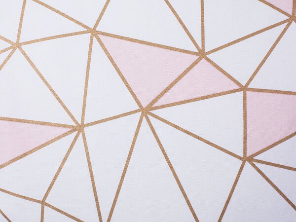2 db díszpárna CLARKIA Pamut 45 x 45 cm Rózsaszín Geometrikus mintás