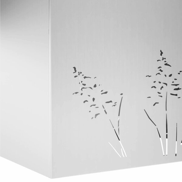 VidaXL Kerti cserép 2 db Ezüst 80 x 30 x 49 cm Horganyzott Acél