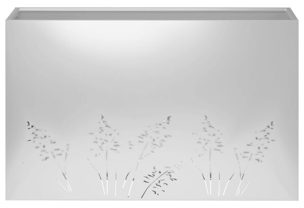 VidaXL Kerti cserép 2 db Ezüst 80 x 30 x 49 cm Horganyzott Acél