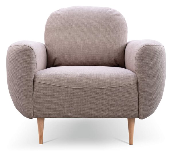 BOHO kárpitozott bézs fotel