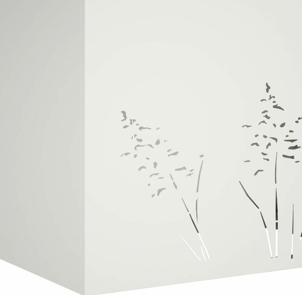 VidaXL Kerti cserép 2 db Fehér 80 x 20 x 49 cm Hidegen hengerelt acél