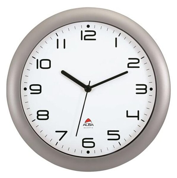 Falióra, 30 cm, ALBA "Hornew", ezüst