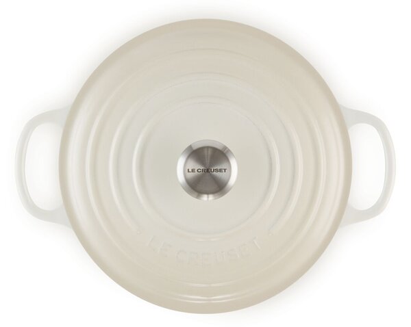 Le Creuset Signature kerek öntöttvas sütő-főzőedény, 26cm, 5,3 l, habcsók