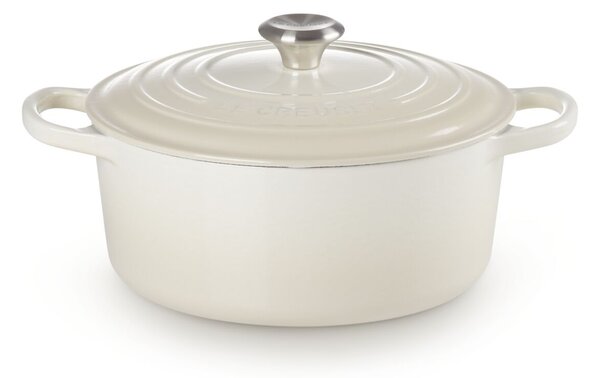 Le Creuset Signature kerek öntöttvas sütő-főzőedény, 26cm, 5,3 l, habcsók