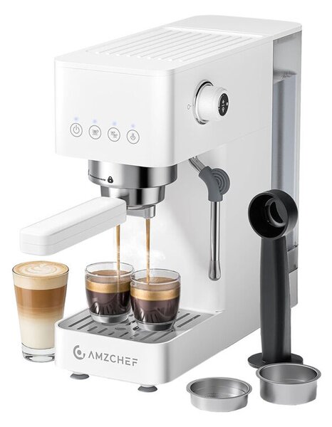 AMZCHEF CE-EM3131-WT dugattyús kávéfőző (fehér)