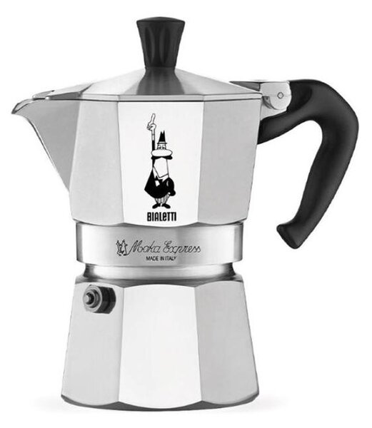 Bialetti Moka Express 1 személyes inox kotyogós kávéfőző