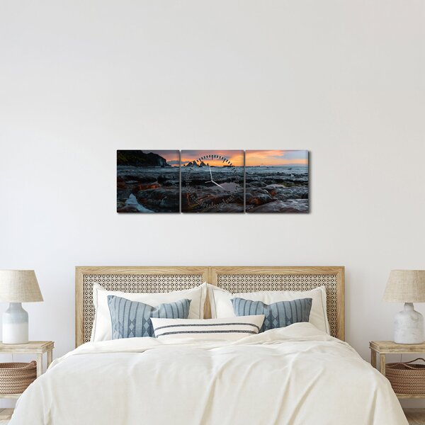 Kép - táj Új Zélandon (órával) (90x30 cm)