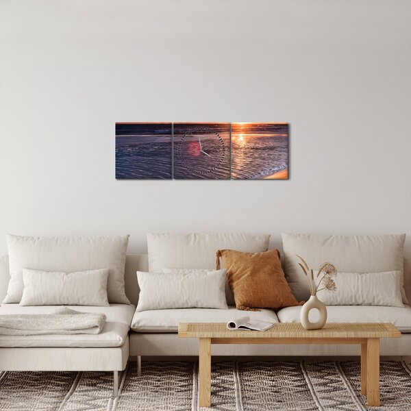Napnyugta képe (órával) (90x30 cm)