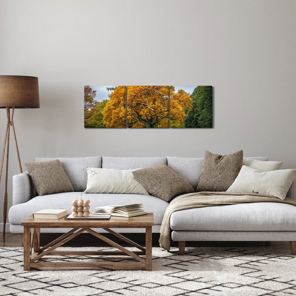 Fa képe (órával) (90x30 cm)