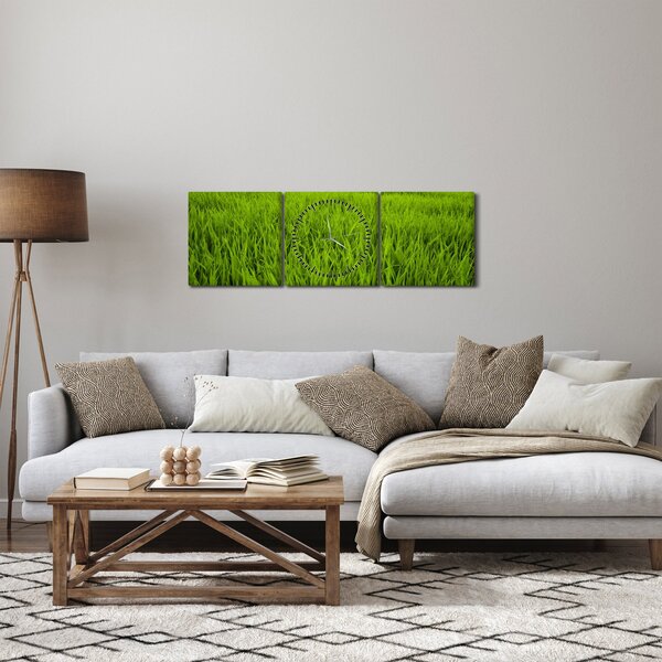 A fű képe (órával) (90x30 cm)