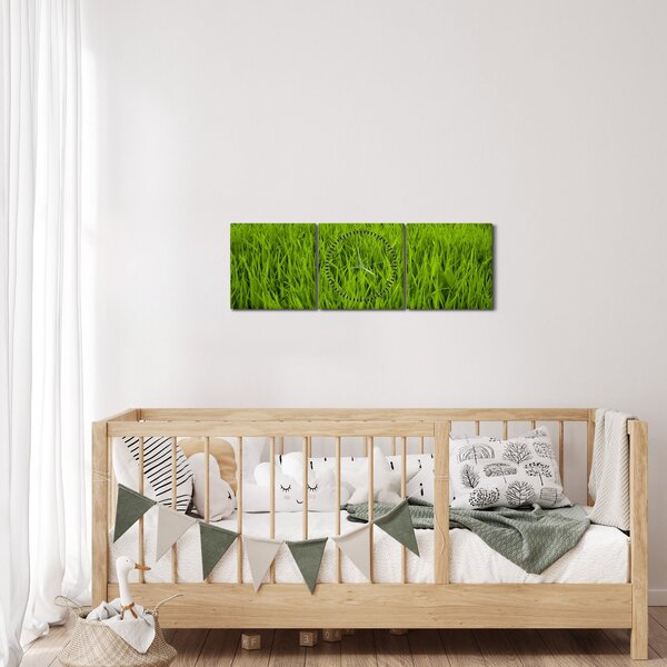 A fű képe (órával) (90x30 cm)