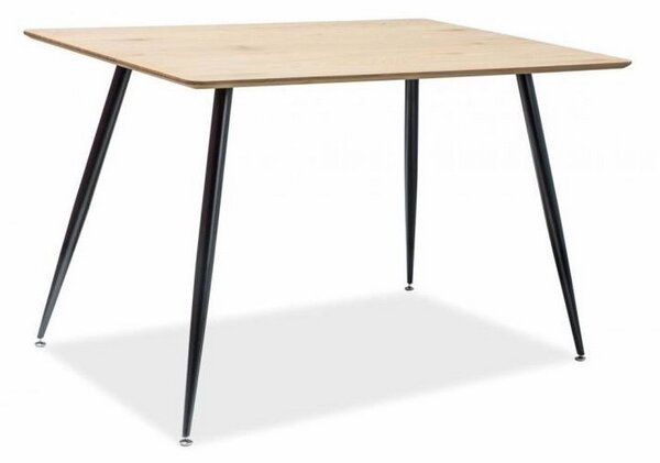 REMUS étkező asztal, 120x75x80, tölgy/fekete