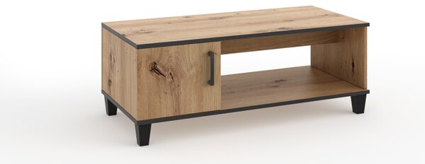 PHILIPE 2 TV asztal, 120x51,5x56, tölgy artisan/fekete