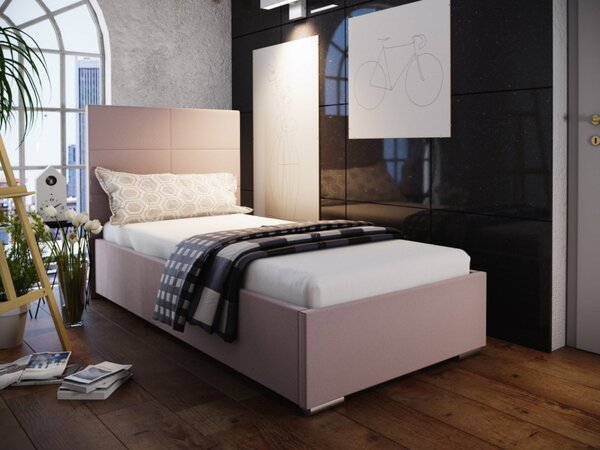 FLEK 4 egyszemélyes ágy 90x200 - rózsaszín