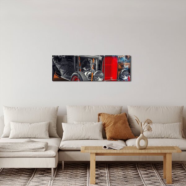 Veterán képe (órával) (90x30 cm)