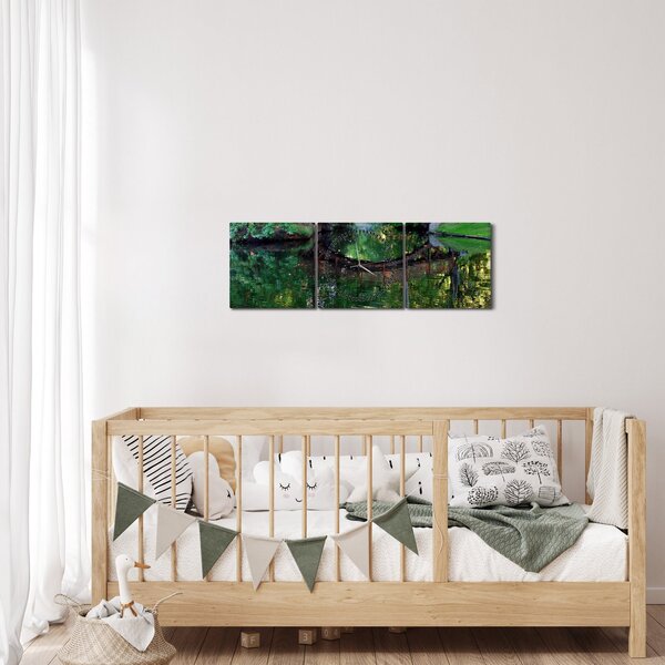 A folyó képe (órával) (90x30 cm)