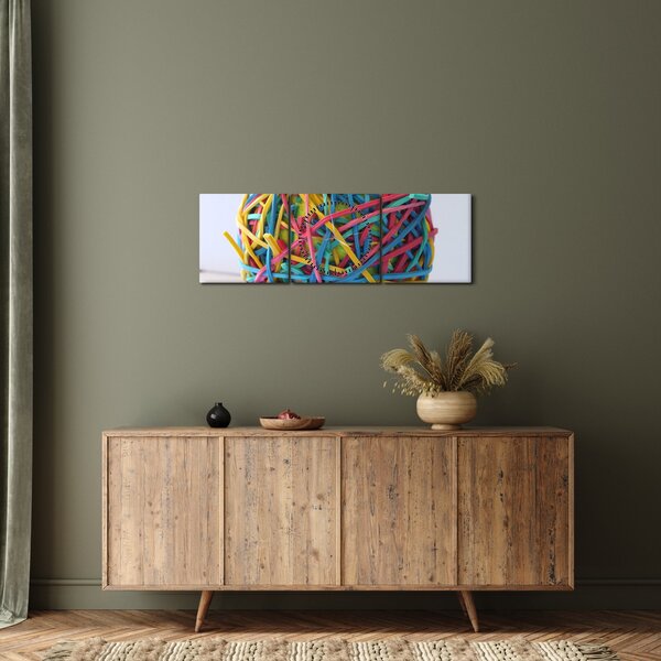 Gumicskák képe (órával) (90x30 cm)