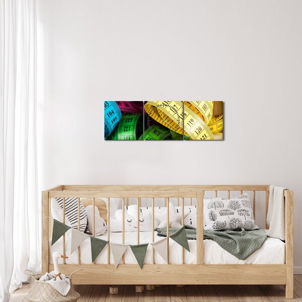 A színes méter képe (órával) (90x30 cm)