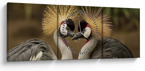 Madarak képe (órával) (90x30 cm)