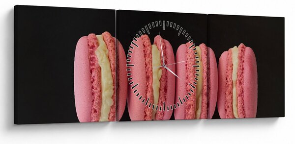 Macaroons képe (órával) (90x30 cm)