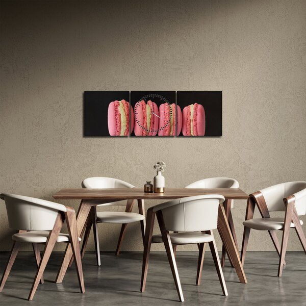Macaroons képe (órával) (90x30 cm)