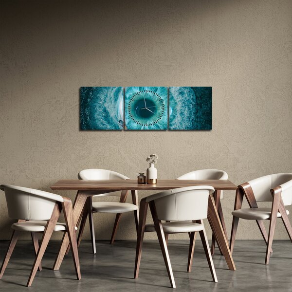 Tenger hajóval képe (órával) (90x30 cm)