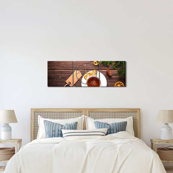 Kép - bögre és dekoráció (órával) (90x30 cm)