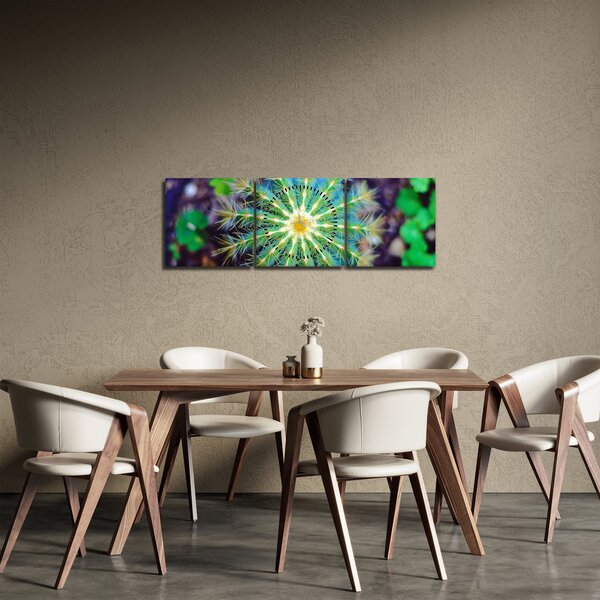 Kaktusz kép (órával) (90x30 cm)