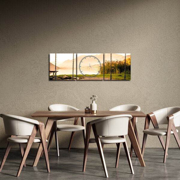 Kép egy hintákról a természetben (órával) (90x30 cm)