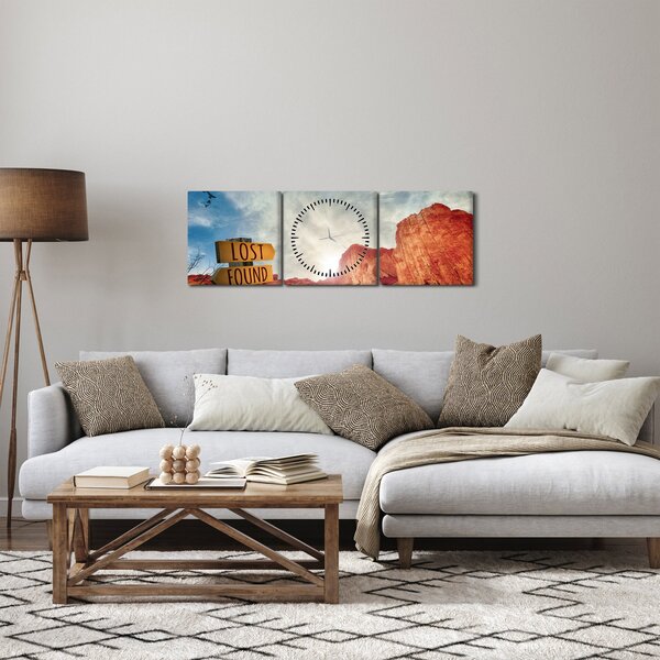 Mutatók felirattal képe (órával) (90x30 cm)