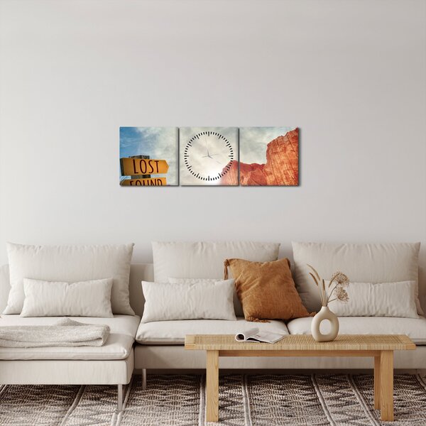 Mutatók felirattal képe (órával) (90x30 cm)