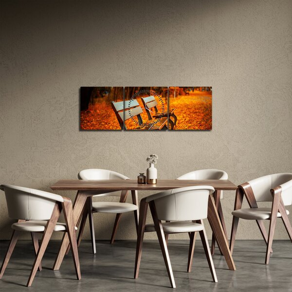 Padok ősszel képe (órával) (90x30 cm)